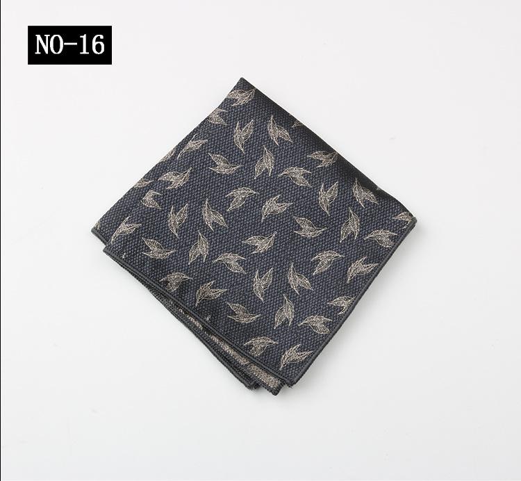 Pattern Chest Towel Men'S Suit Gentleman Wedding Red High-End High-Density Small Square Towel Handkerchief Banquet Host Pocket Towel