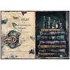 Retro Shadow Sheets Dark 12 Castle Journal Collage Paper Stickers European American Diy Material