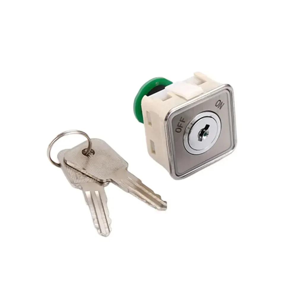 

1set Lock Key Switch CK2912 Zinc Alloy Elevator Key Lock Key Switch For Base Station Locks 33mm Round Lock Spare Parts