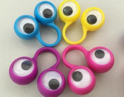 Çocuklar İçin Parmak Oyunu Yenilik Göz Yüzükleri - Eğlenceli Tatil Şaka Oyuncakları