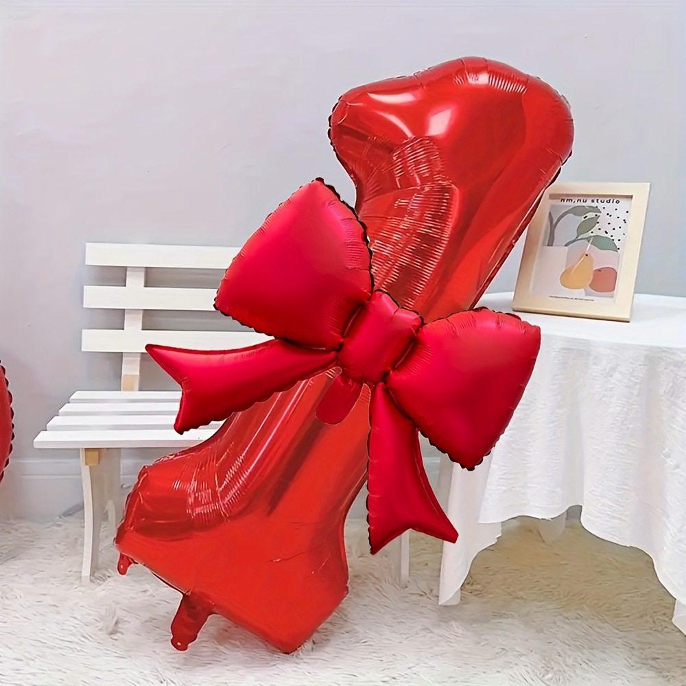 Xiaohongshu 32-Inch Red Bow Balloon for Birthday & Valentine's Day Decor