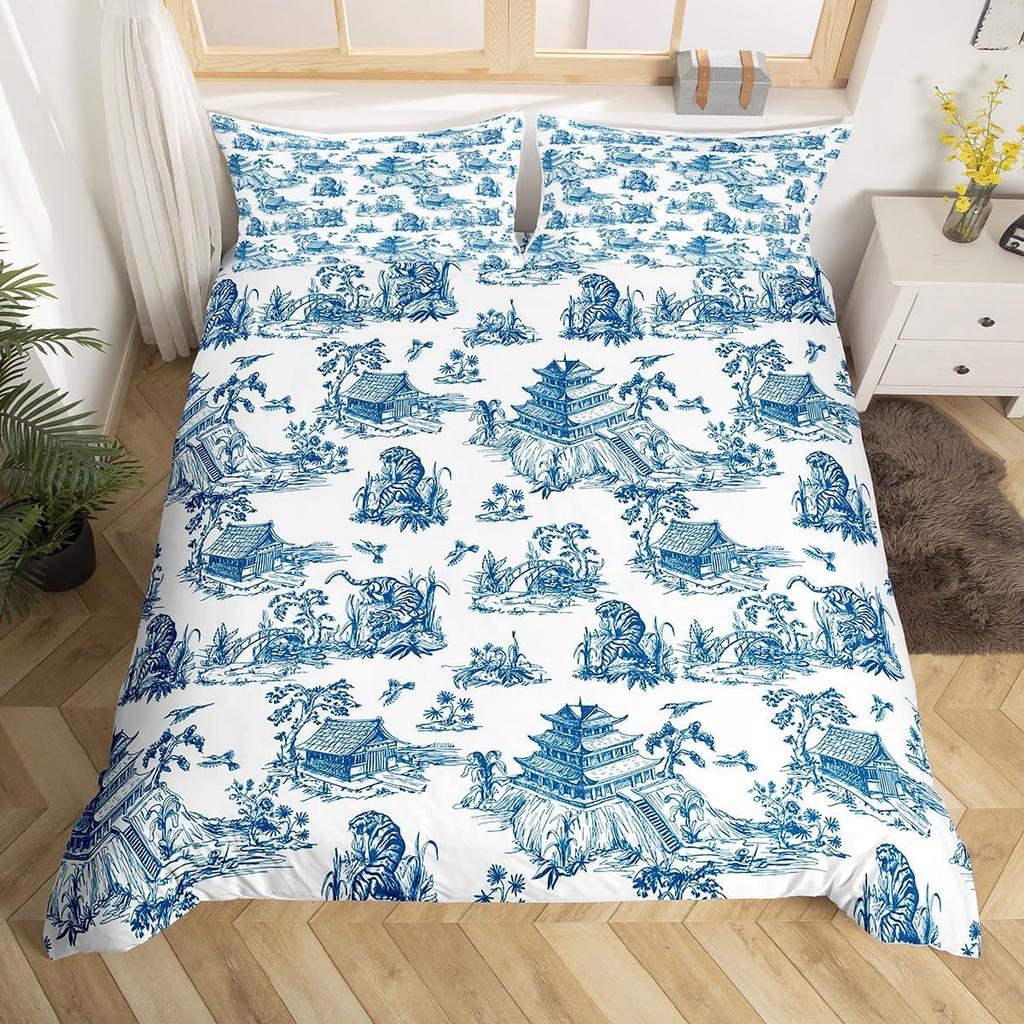 Western Cowboy Bettbezug King Size Wüstenkaktus Kuh Pferd Tier Bettwäsche Set Für Kinder Jungen Mädchen Erwachsene Raumdekoration 3-teilig