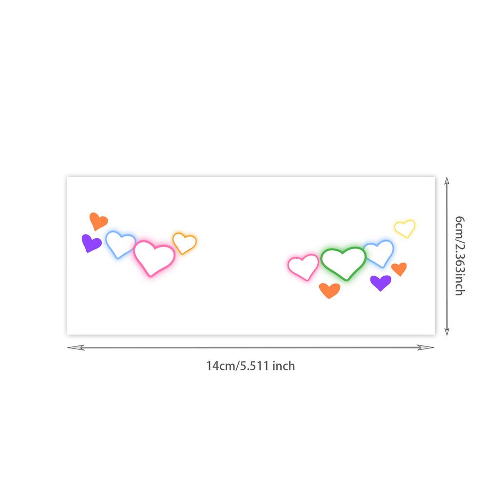 Girls And Children Cute Face Makeup Creative Face Sticker Rich Fireworks Makeup Sticker Tattoo Sticker