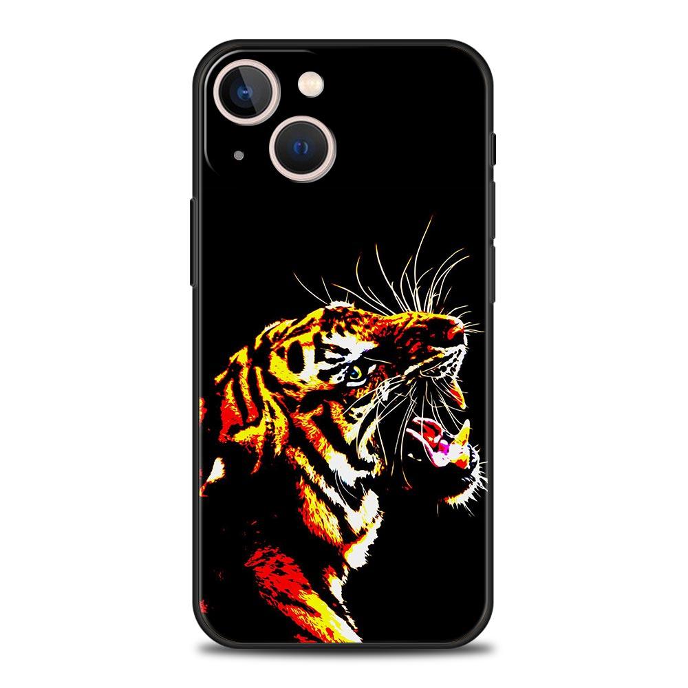 Custodia per telefono Tiger neon Leopard per iPhone Samsung Galaxy Redmi Xiaomi Oppo OnePlus Note SA 7 8 9 10 11 12 13 14 20 21 22 23 53 54 Pro Max Plus Ultra