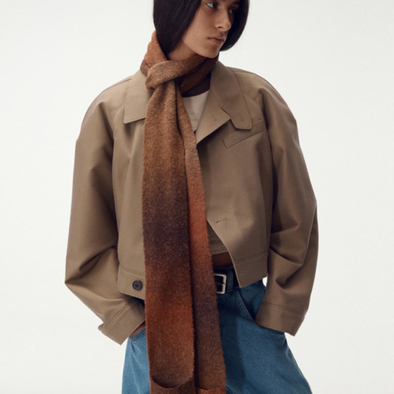 

MAISONMARAIS Fancy Muffler, Brown FF