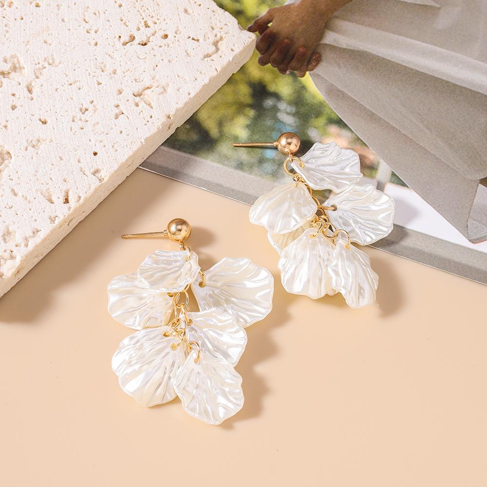 Fashion Shell Drop Earrings for Women Girls Summer Beach Earrings Party Holiday Jewelry Gifts