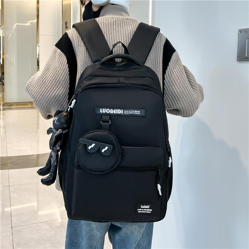 Schoolbag New Student Backpack Campus Sports Leisure Style Trend Korean Edition Large Capacity Middle and High School Student Backpack