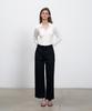 RENEJ Two Pintuck Cotton Pants