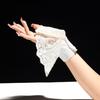 Layering Cuffs for Dresses Detachable Lace Sleeve Women, Elastic Mesh Fake Sleeves Floral Arm Warmers Sweaters Dresses, Wrist Cuffs, Fashion Clothing