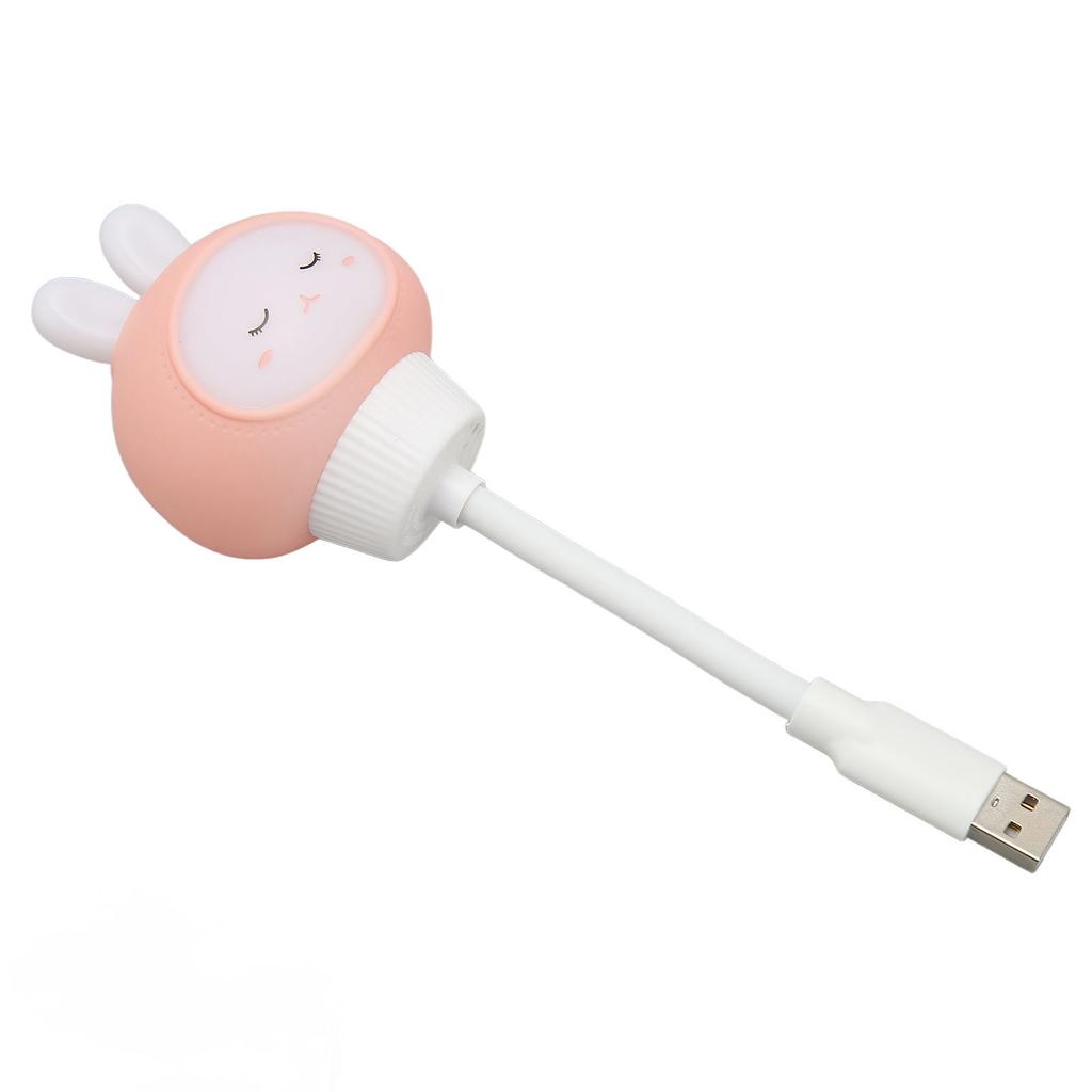 USB LED Light Voice Control 3 Brightness Timing Eye Protection Portable Cute LED Night Light for Bedroom Dormitory