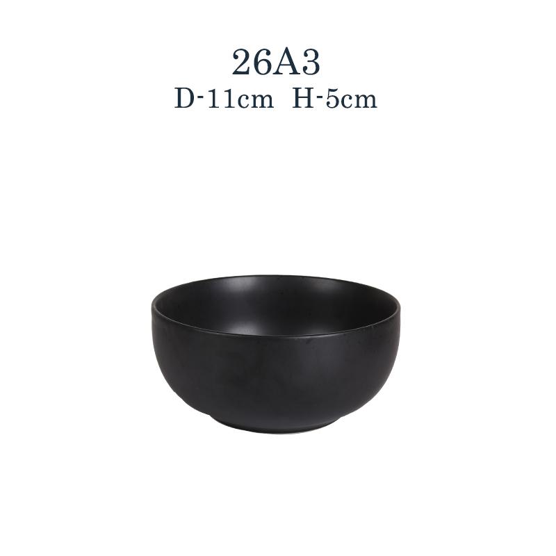 Japanese Wind Kiln Crafted Modern Design Retro Ceramic Bowls Artisanal INS Style Small Porcelain Salad & Soup Combo for Dessert