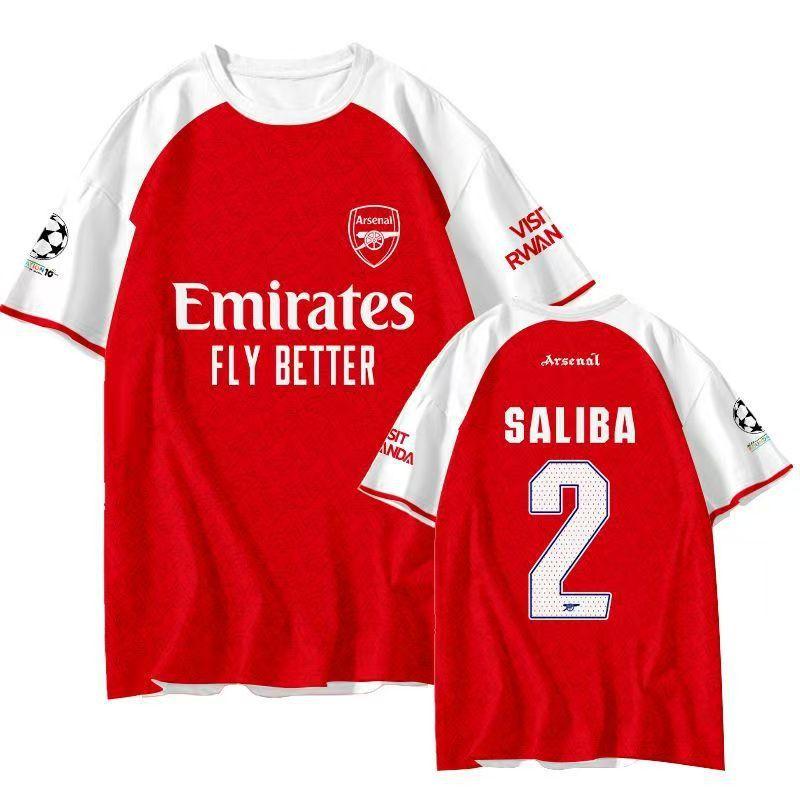 2526 Arsenal Club UEFA Champions League home and away Sakarais Odgaard Zheke fan edition football jersey S