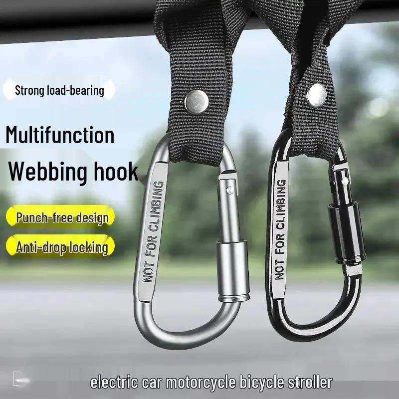 

Универсальный крюк на руль с передним креплением для мотоциклов и электромобилей - Высокая грузоподъемность. 2pcs Set [Random Color] Enlarged Alloy Hook