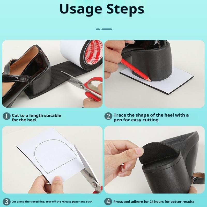 Shoe Sole Protector Non-Slip Self-Adhesive Shoes Outer Sole With Stickers For Bottom Of Shoes Replacement Soles Repair Patch