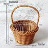 Handmade Mini Imitation Rattan Wall Basket for Flowers and Decor
