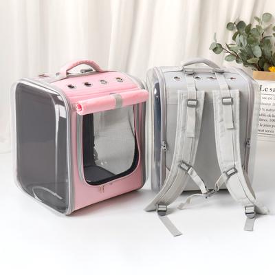 Breathable Cat Backpack Large Capacity Dog Transparent Handbag Outdoor Travel Portable