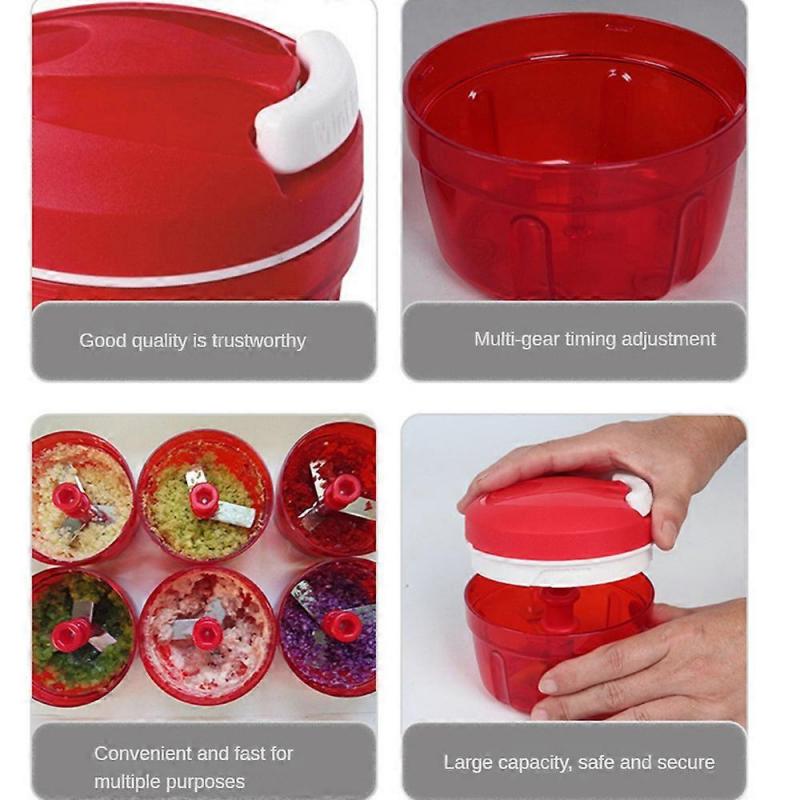 Multi-function Manual Food Chopper Meat Machine Crusher Blender Household Vegetable Chopper Shredder Garlic Cutter Meat Blender