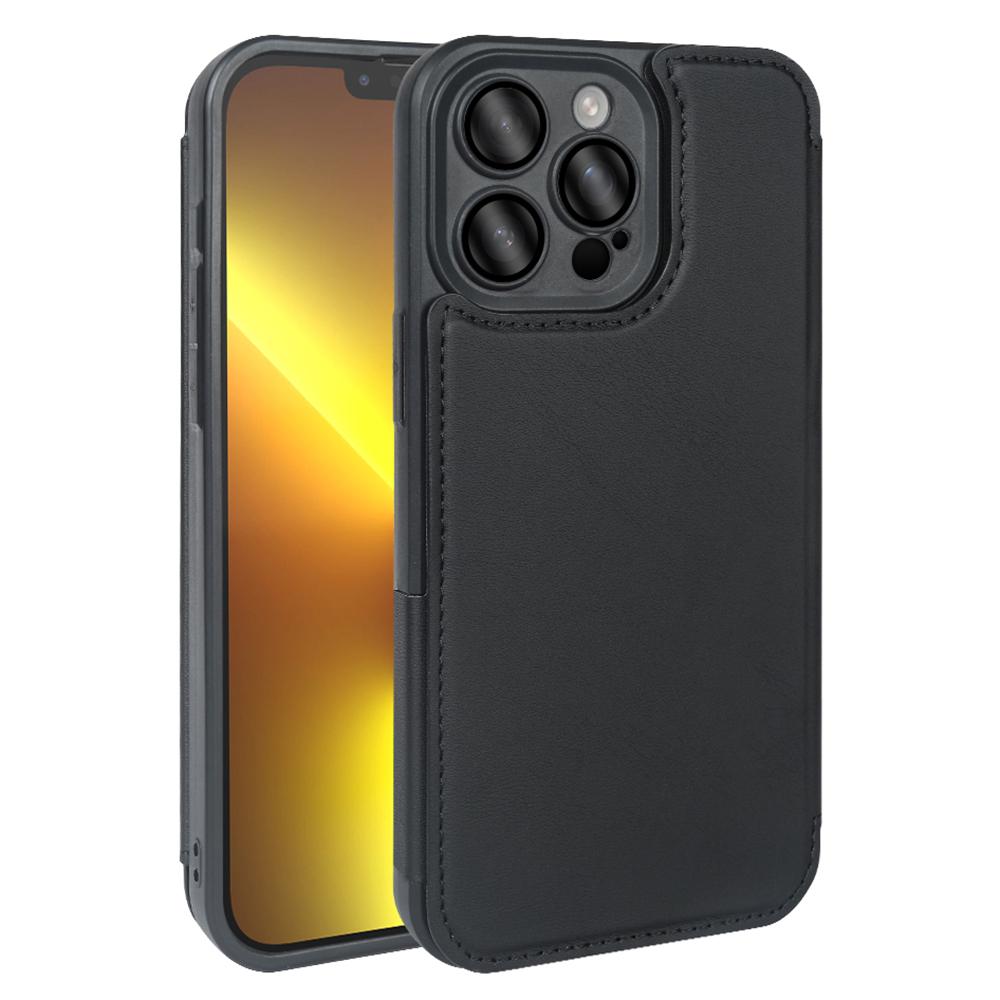 For iPhone 13 Pro Max Magnetic Case RCS Eco Friendly Flip Phone Cover with Kickstand RFID Blocking