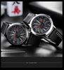 Sanda 1045 Mahjong Rotating Leather Strap Men's Creative Wristwatch