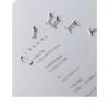 Ear Piercing One-word Earrings Screw-buckle Female Students Simple and Versatile Ear Bone Nail Earrings