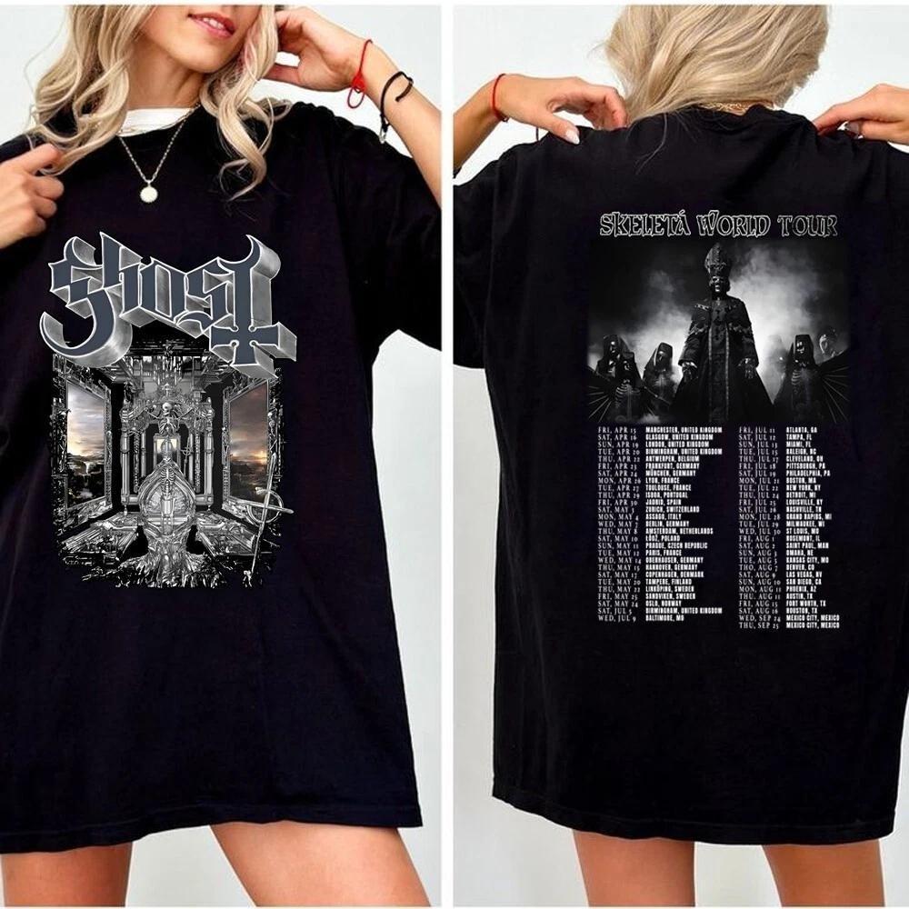 HOT!!! Ghost Rock Band Skeleta World Tour 2026 T-shirt Gift for Fan S