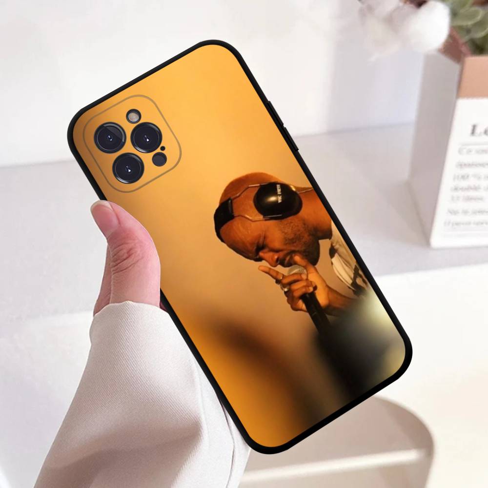 F-Frank Singer Ocean Black Silicone Matte Phone Case For Iphone 17 Air 16 15 14 13 12 11 Pro Max Plus Back Cover TPU