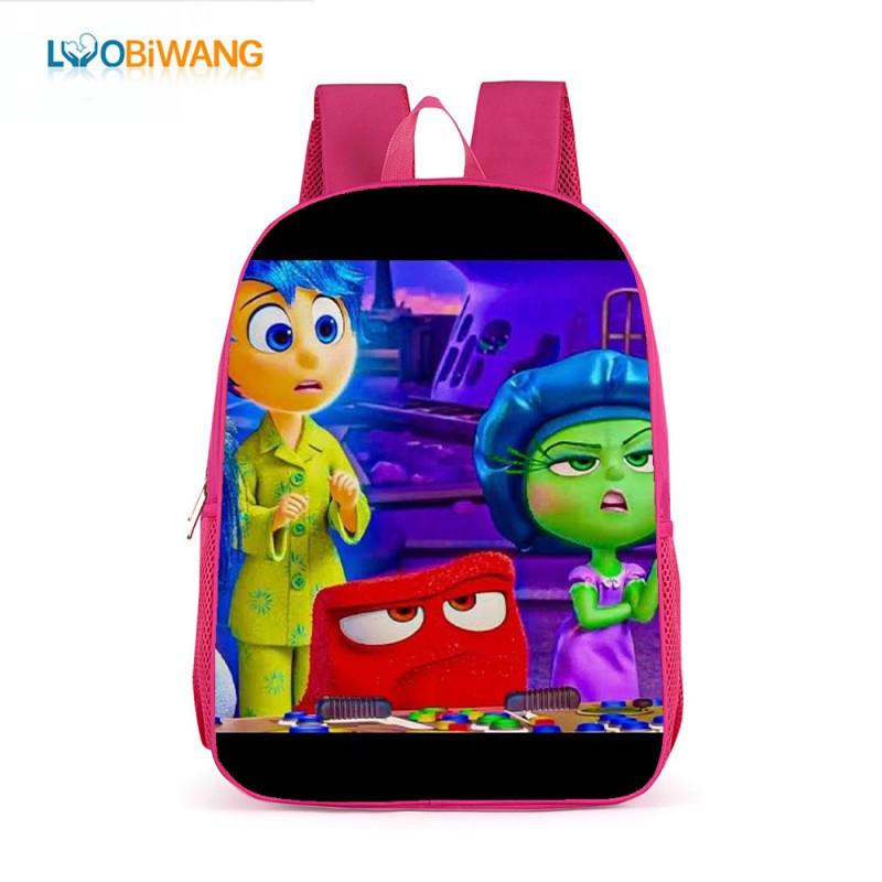 Inside Out 2 Kids School Backpack 17 Inch Oxford Fabric Bag Girls Boys Lightweight Anti-Theft Comfortable Student