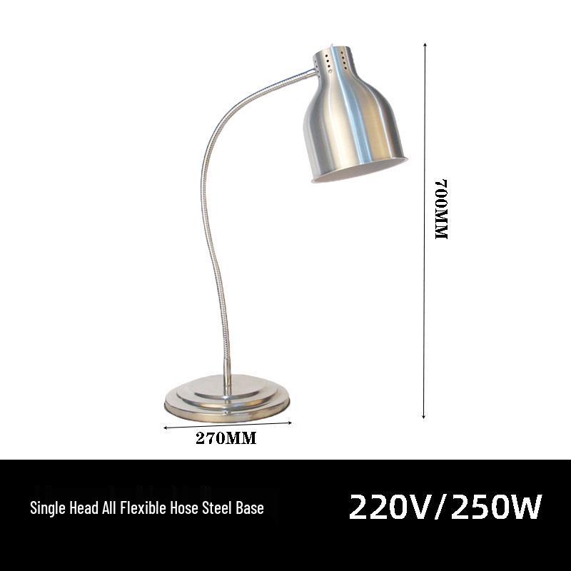 

Двухголовая инфракрасная лампа Zhuojin из нержавеющей стали с изоляцией для подогрева и поддержания тепла блюд на шведском столе в отеле