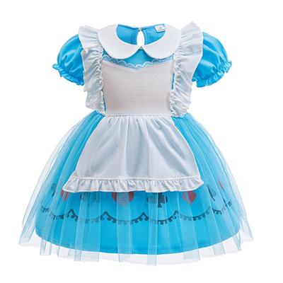 Mädchen Halloween & Weihnachten Alice im Wunderland Prinzessinnenkleid