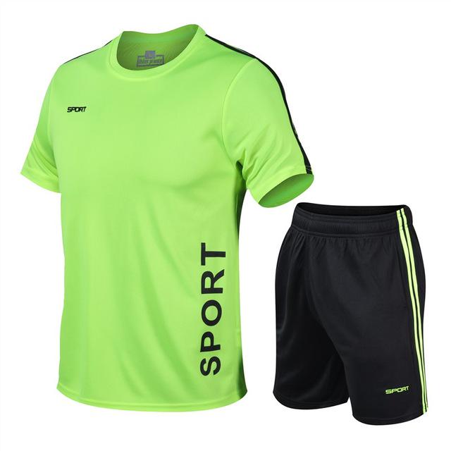 Casual Men Sets Summer Mens Tracksuit Male Sports Suit Two Piece Set 