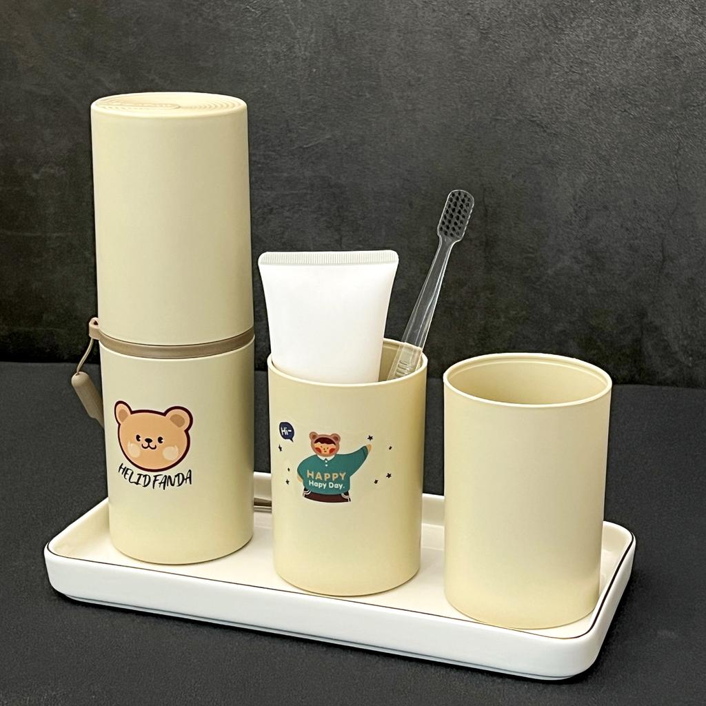 Portable Toothbrush Cup Tumbler Bathroom Toothbrush Holder Travel Toothpaste Toothbrush Case Bathroom Accessories Mouthwash Cup