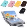 11 Card Slots Double Sided Plastic Card Holder Small Size Multicolor Business Pack Bus Card Bag Women Purses Men Wallet
