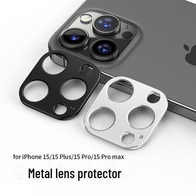 Mattierte, kratzfeste Metall-Schutzfolie für das iPhone 15 Pro Max-Objektiv