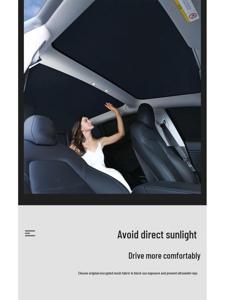 Xpeng P7 Sunroof Sunshade - Heat Insulation & Sun Protection Sky Curtain for P5 Cars