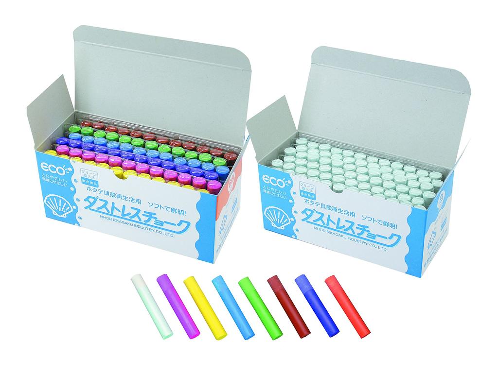 Nippon Rikagaku Staubfreie Kreide 6 Farben 72 Stück DCC-72-6C