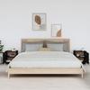 818284 vidaXL Bedside Tables 2 Pcs Black 40x34x45 Cm Solid Pine Wood