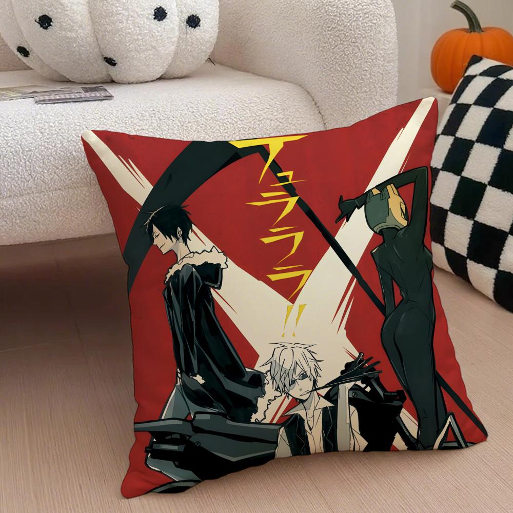 Anime Fantasy Ddurarara 3way Standoff Cushion Cover Throw Pillow Cover Hidden Button Durable Polyester Chair Cushion