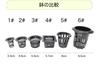 Happy Spring Hydroponic Pots (6# Black_12 pcs)