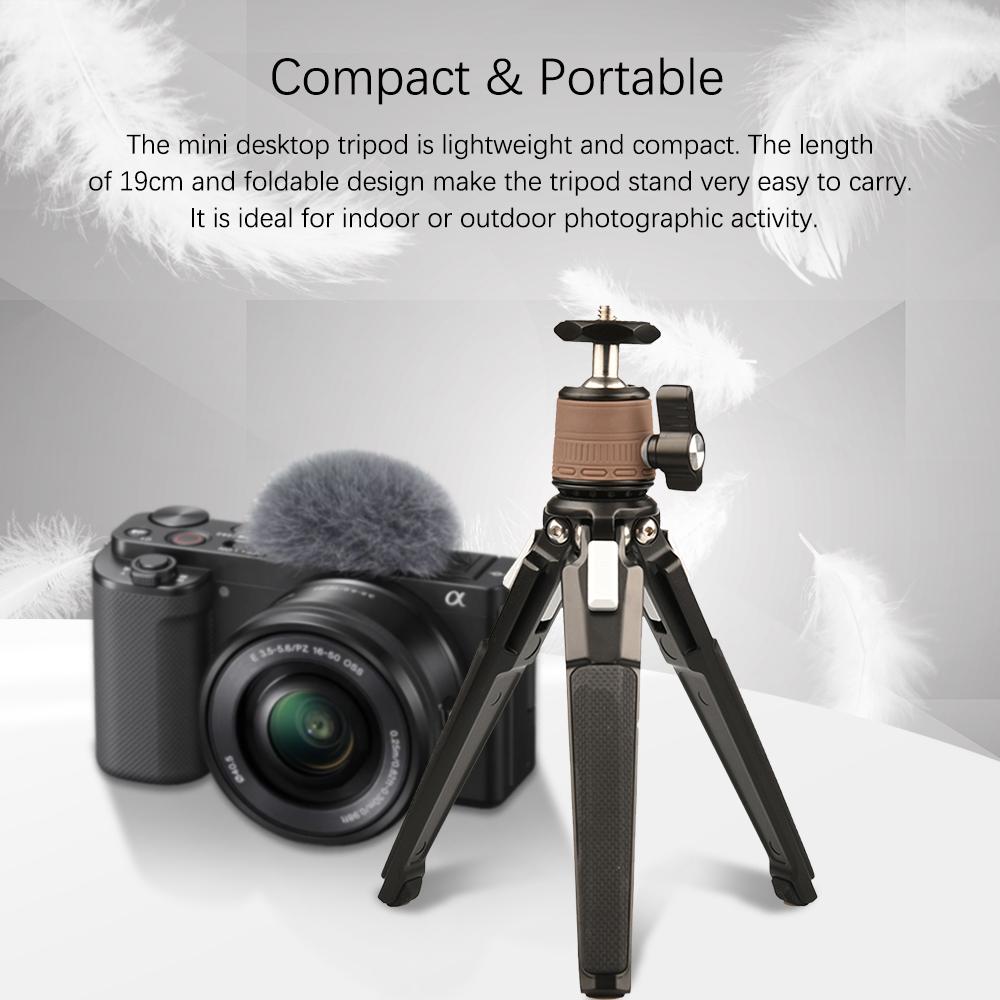 Portable Camera Stand Compact Tripod for Digital   Lightweight Tripod for Smartphone with Removable   Head 360 Degree   Height   f