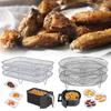 Horkovzdušná fritéza, tři stohovatelné rošty na sušičky, košík do fritézy z nerezové oceli 304, příslušenství k fritéze, vhodné do myčky nádobí