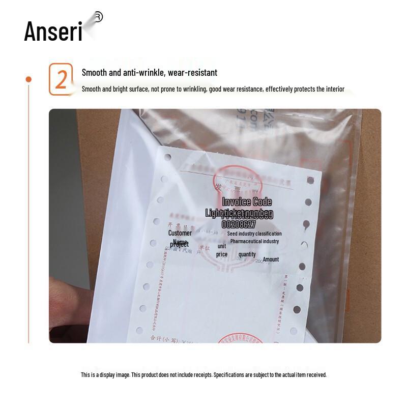 Anserui Transparent Self-Adhesive Packing List Envelopes
