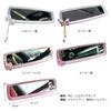 HIGHAWK Rearview Mirror with Artificial Sparkling Design for Car Interior Mirror Decoration with Diamonds, Women, (Silver Butterfly)