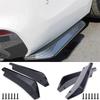 Car Front Rear Bumper Strip Lip Spoiler Diffuser Splitter Scratch Protector Carbon Fiber Winglets Side Skirt Extension Universal