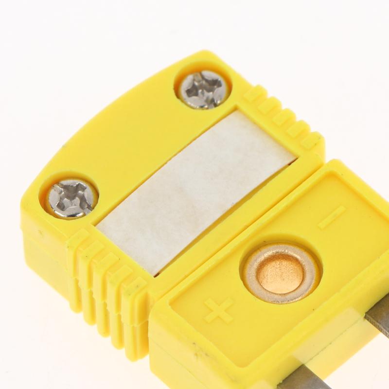 2 Stück K-Typ Mini-Thermoelement-Steckverbinder Langlebige Stecker für Temperatursensoren (Stecker/Buchse) für Labormessungen