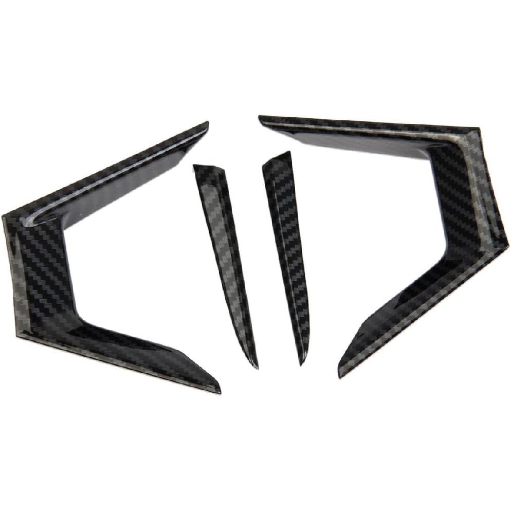 Carbon Fiber Steering Wheel Cover Molding Trims Accessories for Mitsubishi Outlander 2022-2026