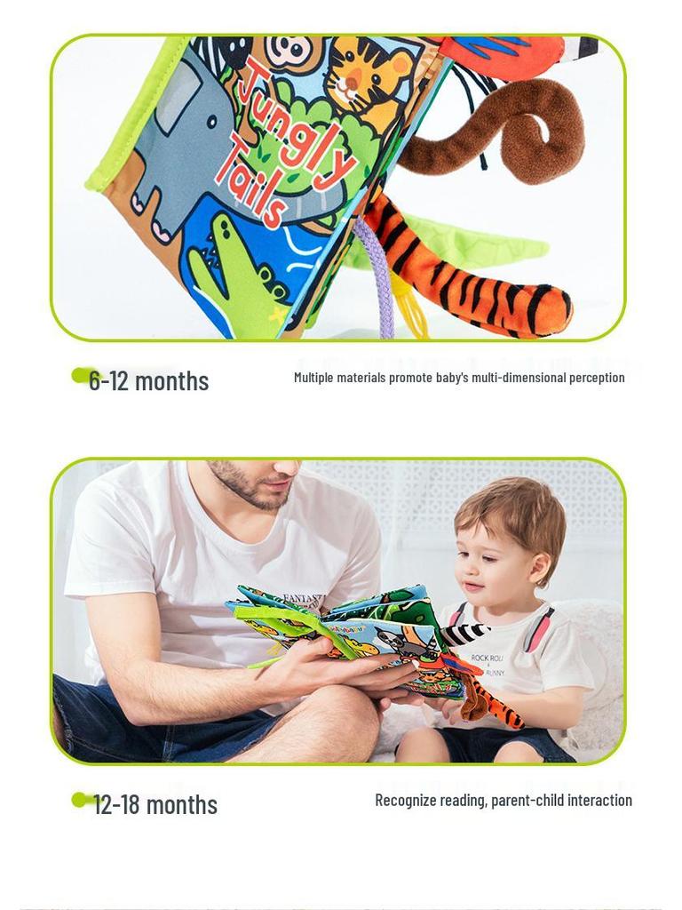 Jollybaby Educational Gift Set: Newborn to 1-Year Cloth Books & Toys