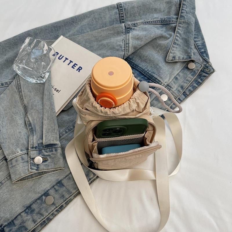 Drawstring Small Square Bag Women's Crossbody Bag Mobile Phone Bag