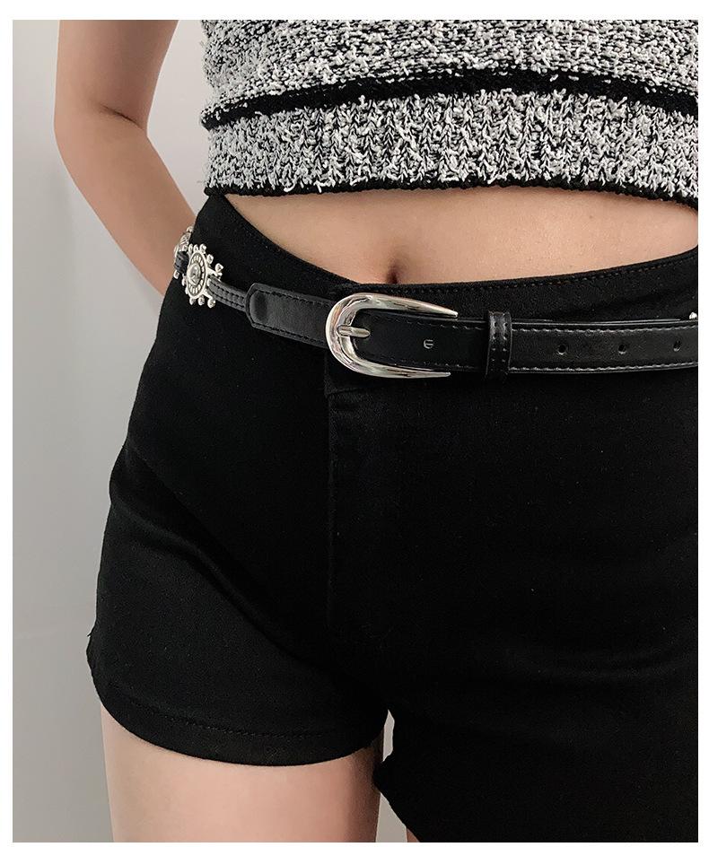 Retro Geschnitzter Leder-Hüftgürtel - Vielseitiges High-End-Design für Jeans