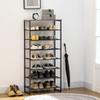 8-Tier Shoe Rack, Shoe Storage Organizer with Mesh Shelves, Free Standing Shoe Shelf Stand for 21-24 Pairs of Shoes for Entryway, Hallway, Closet