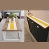 Chemin de table réversible en toile de jute pour une utilisation dans de multiples scénarios de célébration